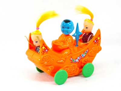 Pull Back Moon Boat toys