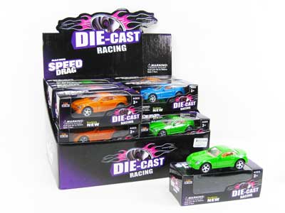 Die Cast Car Pull Back W/L(18in1) toys
