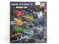 Die Cast Plane Pull Back(12in1) toys