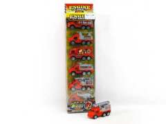 Pull Back  Fire Engine(6in1) toys