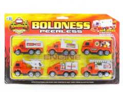 Pull Back  Fire Engine(6in1) toys