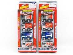 Pull Back  Container Truck(4in1)