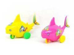 Pull Back  Fish(2in1) toys