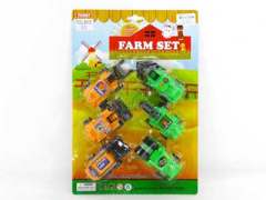 Pull Back Construction Truck & Farmer Car(6in1) toys