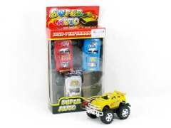 Pull Back Cross-country Racing Car(4in1) toys