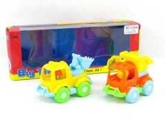 Pull Back Cartoon Construction Truck(2in1) toys