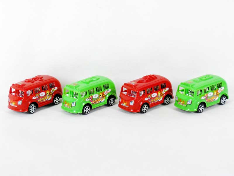 Pull Back Bus(4in1) toys