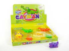 Pull Back Crocodilian &Wind-up Cayman(16in1) toys