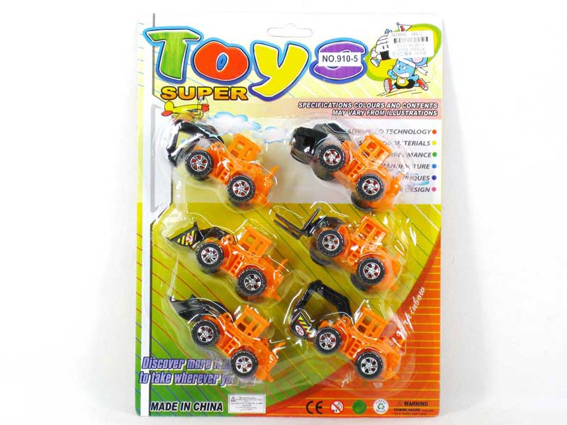 Pull Back Construction Truck(6in1) toys