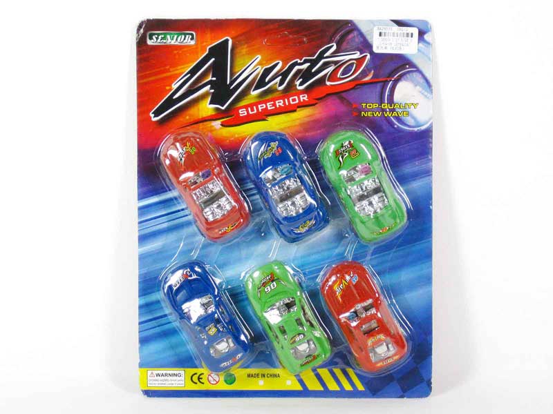 Pull  Back Car(6in1) toys