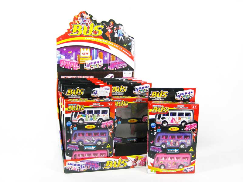 Pull Back Bus(12in1) toys