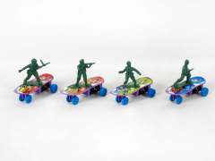 Pull Back Skate Board & Man(4C) toys