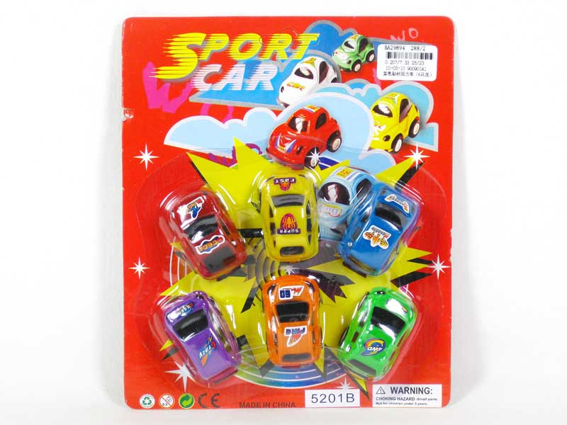 Pull Back Car(6in1) toys