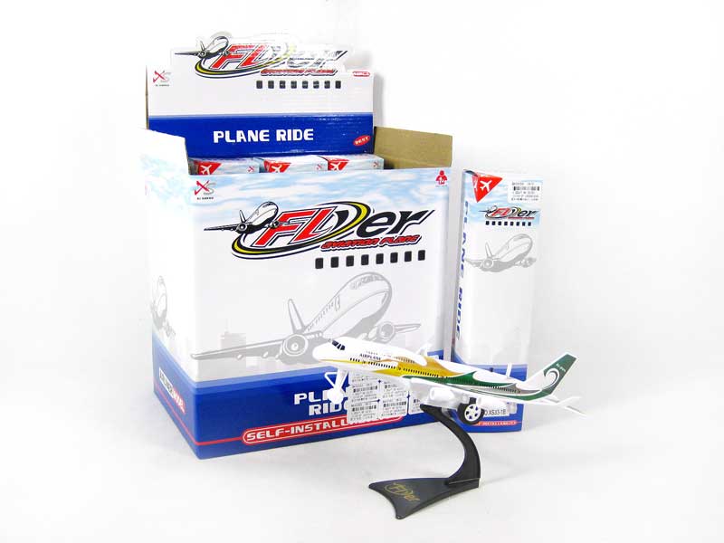 Pull Back Plane W/L_IC(12in1) toys