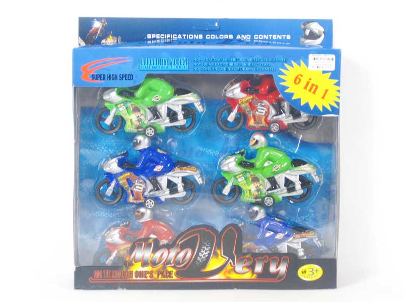 Pull Back Motorcycle(6in1) toys