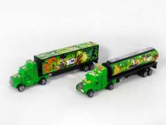 Pull Back Container Truck & Oilcan Car(2in1) toys