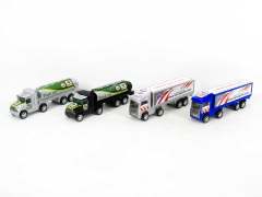 Friction Container Truck & Oilcan Car(2S) toys