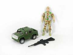Pull Back Car & Soldier toys