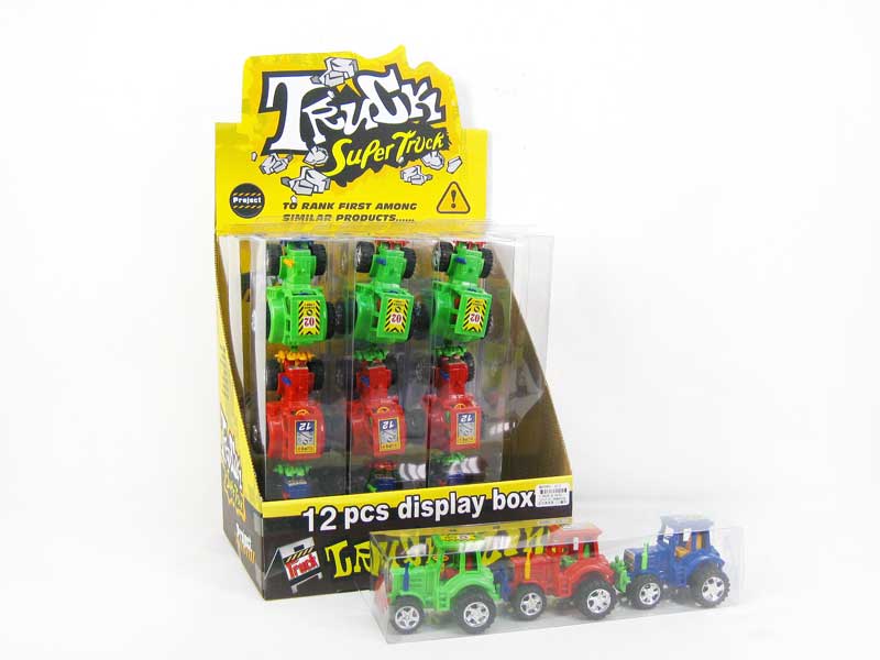 Pull Back Farmer Car(12in1) toys