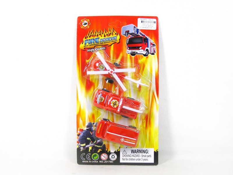 Pull Back Fire Engine(3in1) toys