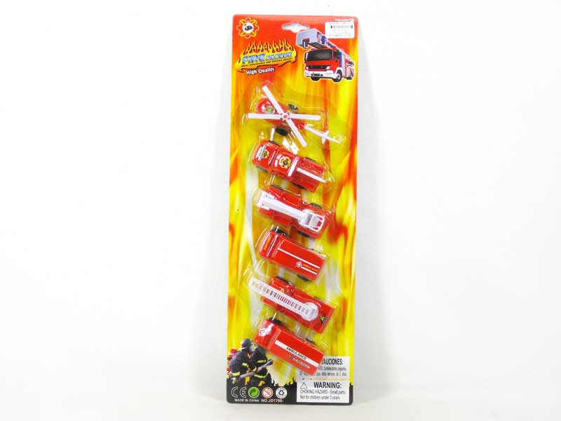 Pull Back  Fire Engine(6in1) toys