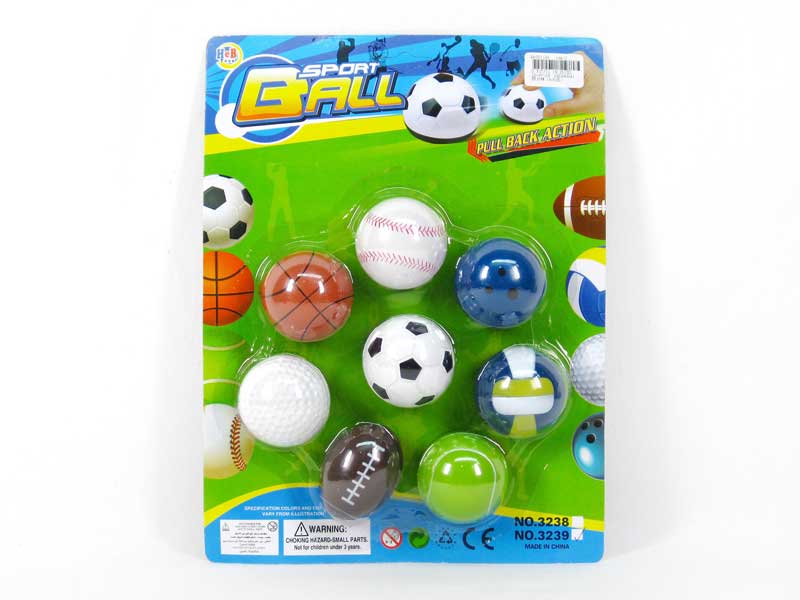 Pull Back Ball(6in1) toys