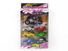 Pull Back Racing Car & Pull Back Motorcycle toys