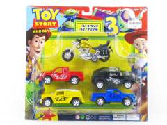 Pull Back Car & Pull Back Motorcycle toys