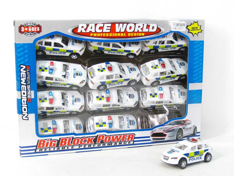 Pull Back Police Car(12in1) toys