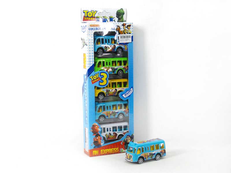 Pull Back Bus(5in1) toys