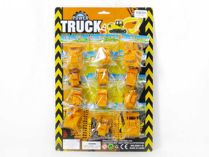 Pull Back Construction Truck(12in1) toys