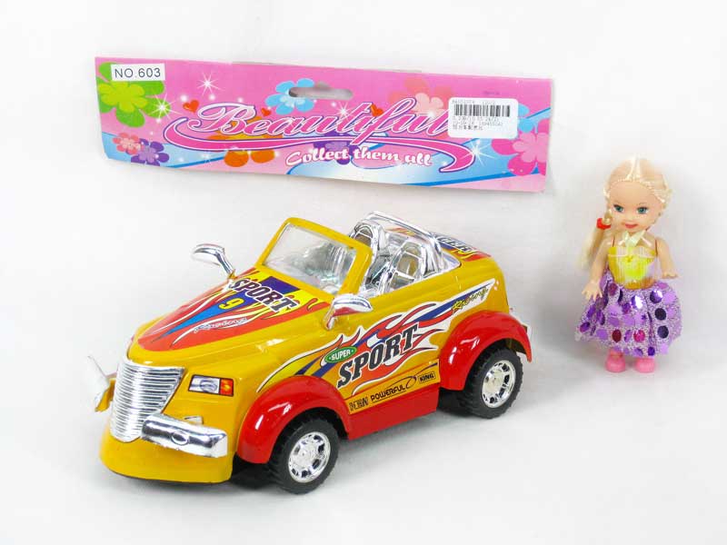 Pull Back Car & Doll toys