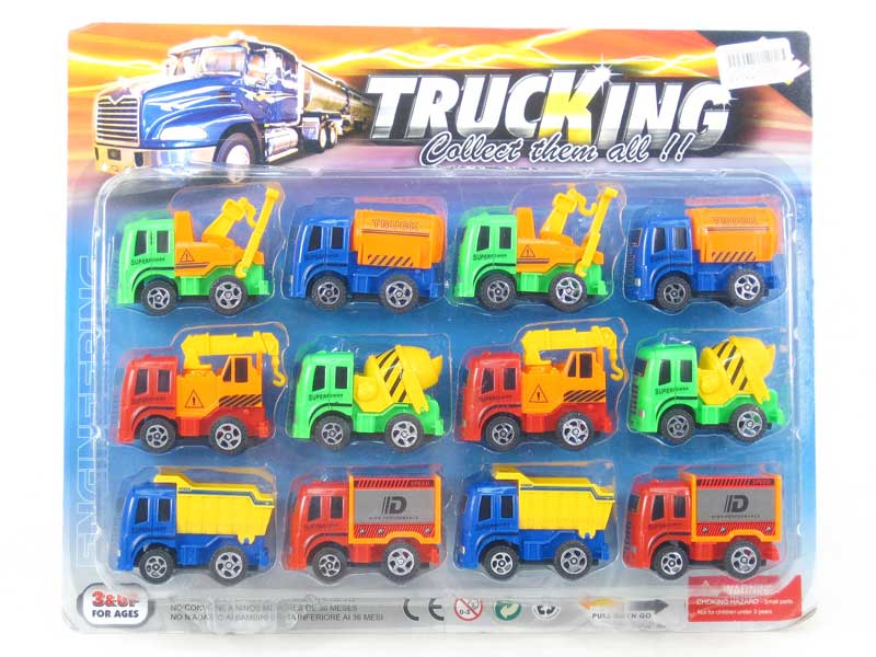 Pull Back Construction Truck(12in1) toys