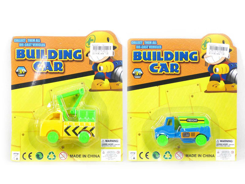 Pull Back Cartoon Construction Truck(4S) toys