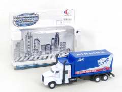 Die Cast Container Truck Pull Back