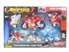 Pull Back Motorcycle(6in1)
