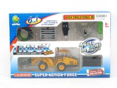 6in1 Die Cast Construction Truck Pull Back