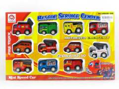 Pull Back Fire Engine(11in1)