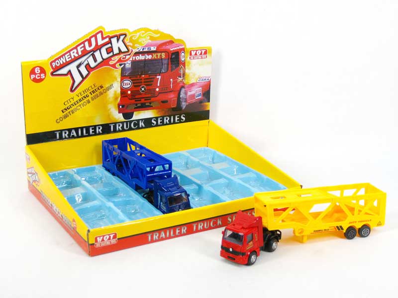 Die Cast Traffic Car Pull Back(6in1) toys