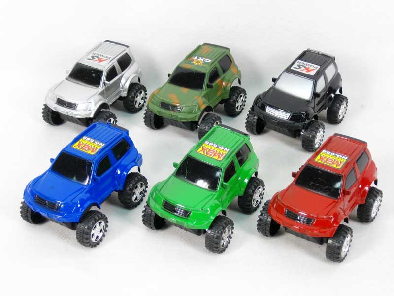 Pull Back Jeep Car(6in1) toys