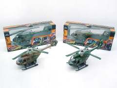 1:32 Die Cast Helicopter Pull Back W/IC(2C)