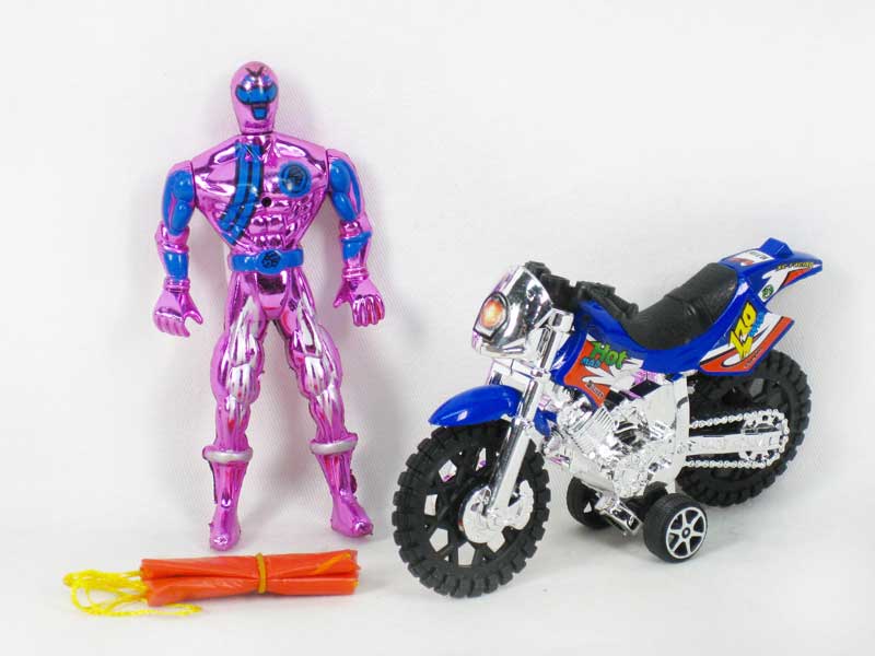 Pull Back Motorcycle & Ballute toys