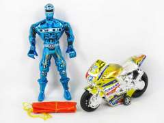 Pull Back Motorcycle & Ballute toys