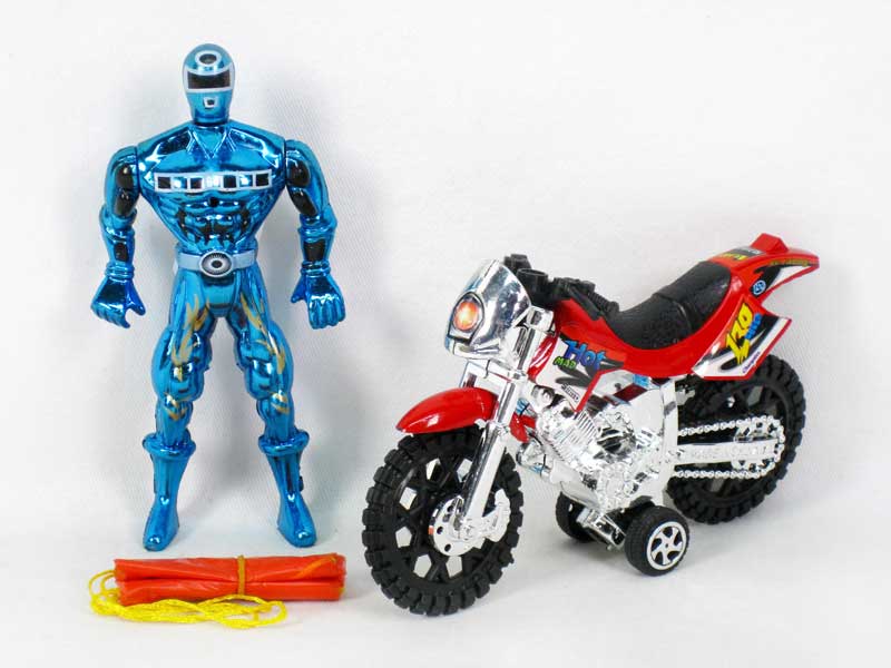 Pull Back Motorcycle & Ballute  toys
