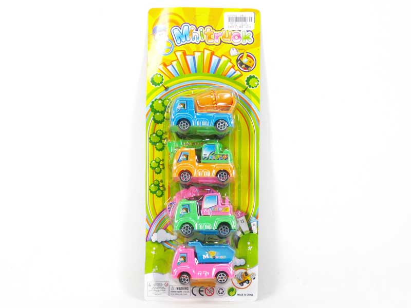 Pull Back Construction Car(4in1) toys
