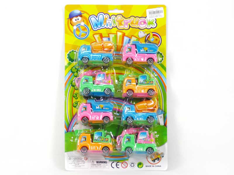 Pull Back Construction Truck(8in1) toys