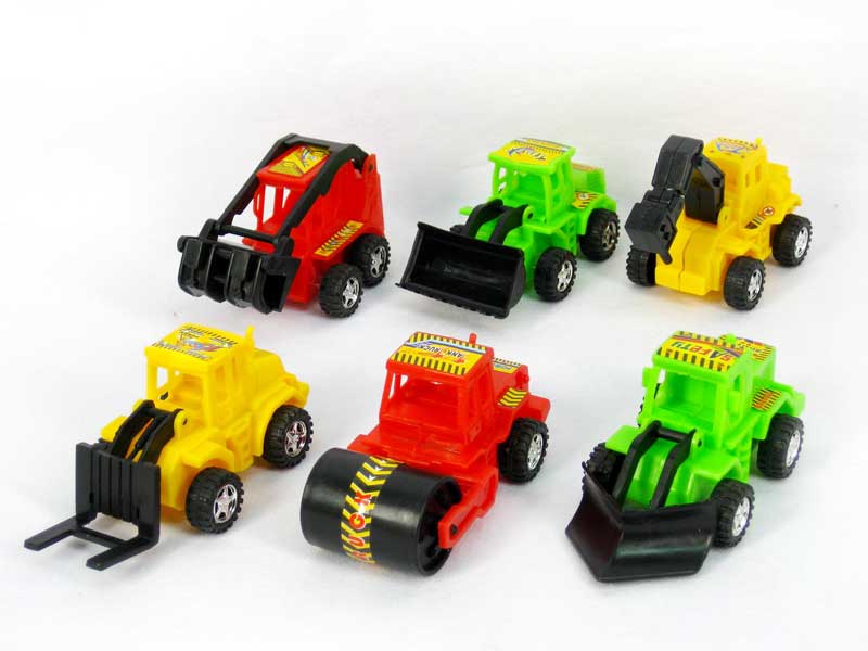 Pull Back Construction Truck(6in1) toys