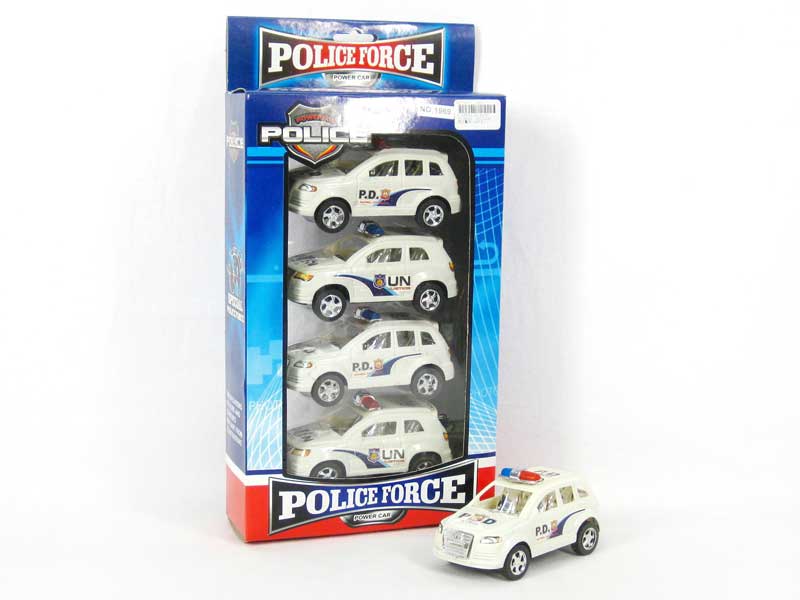 Pull Back Police Car(4in1) toys