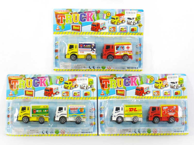 Pull Back  Container(2in1) toys
