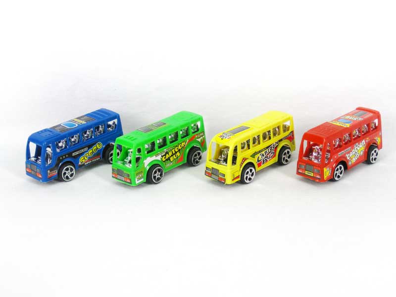 Pull Back Bus(4S4C) toys